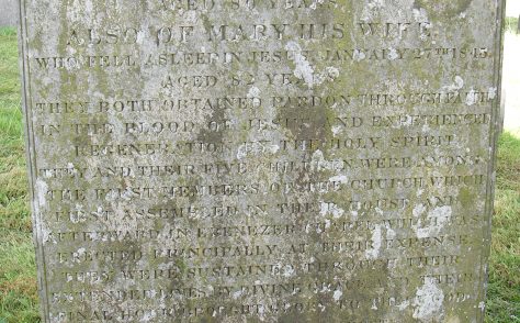 Thorne, John and Mary - Tombstones at Lake
