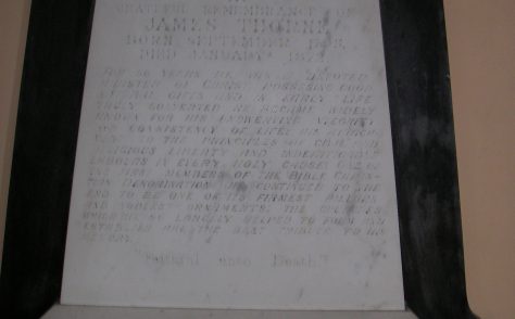 Thorne, James Thomas - Memorials in Lake