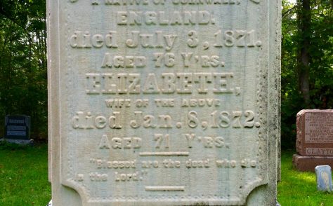 Henwood, Elizabeth Trick (1801-1872) - Tombstone at Canton Cemetery