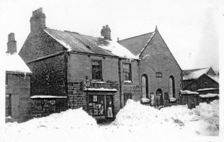 Image of the chapel taken during the Great Storm of 1886 | Image from the collections of the Newcastle upon Tyne District Archives