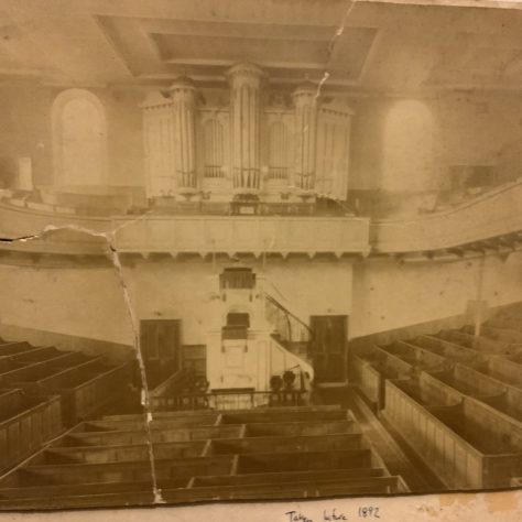 ROCHDALE Baillie Street UMFC Church - interior before 1892