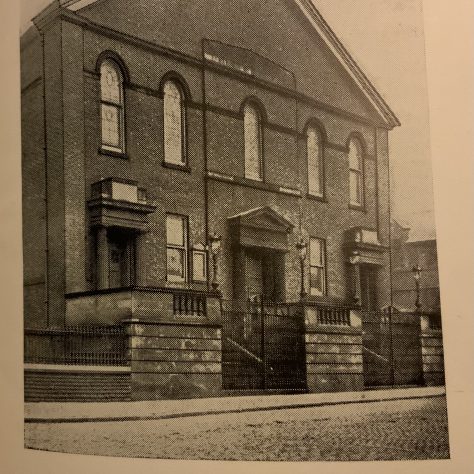 Rochdale Baillie Street United Methodist Church -after the 1912 modernisation with two extra doors and steps