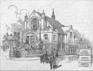 Sneinton ME 1904 p113 Sneinton UMFC chapel as illustrated in 1904 | Missionary Echo of the United Methodist Free Churches 1904 p113