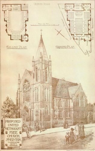 Sneinton United Methodist Free Church | The Building News 1903