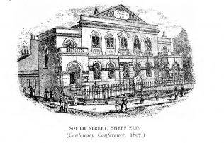 South Street MNC, Sheffield | The centenary of the Methodist New Connexion 1797-1897 by T.D. Crothers, T. Rider, W. Longbottom and W.J. Townsend. London: Geo. Burroughs, 1897