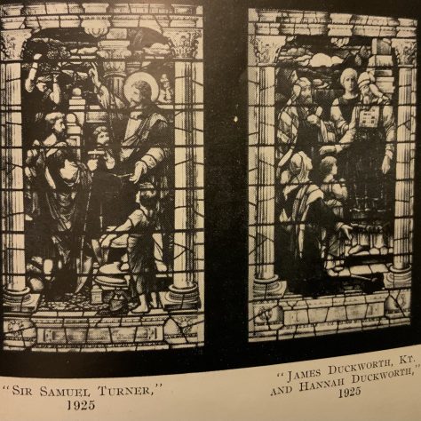 The stained glass windows of Baillie Street UM Church