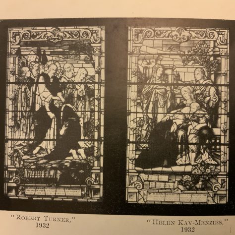The stained glass windows of Baillie Street UM Church