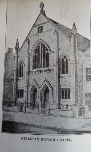 Hucknall Torkard, WR Chapel taken from J H Beardsmore, History of Hucknell Torkard, Mansfield 1909 Hucknall Torkard Wesleyan Reform chapel | Taken from J.H. Beardsmore 'History of Hucknall Torkard. Mansfield,1909
