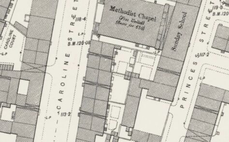 Leeds Caroline Street, Park Lane, Park United Methodist Free Church chapel (ii)