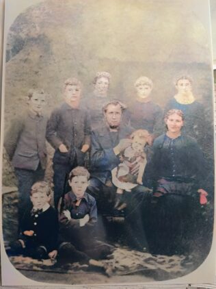 Tubal Caseley & family C. 1884-1885 Tubal Caseley and his family c 1884-1885 | Image supplied by Claire Casely